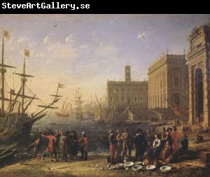 Claude Lorrain View of a Port with the Capitol (mk05)